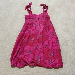 Marc Jacobs - Pink, Red, Purple & Blue Floral Silk Dress